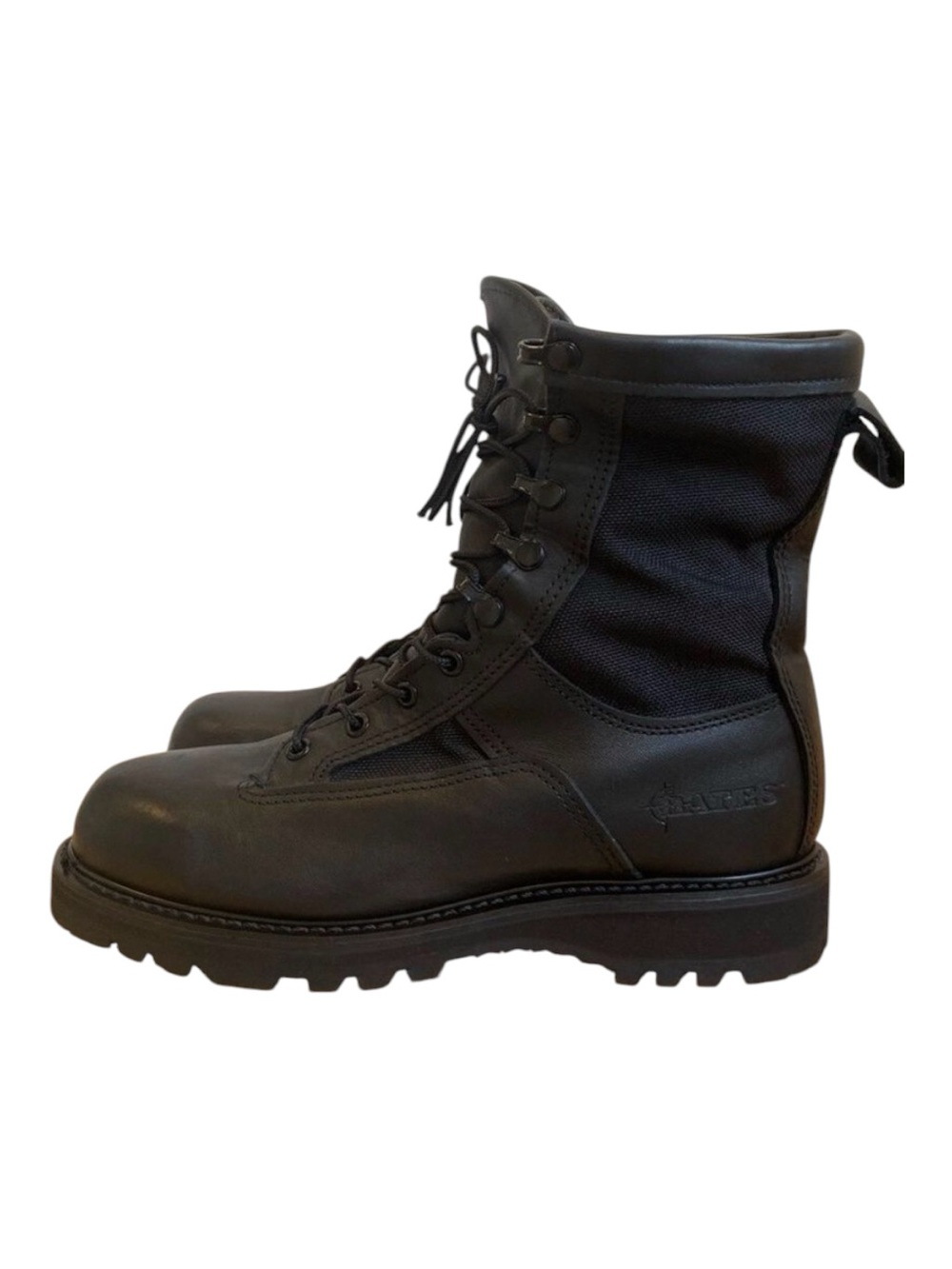 Bates tactical combat high boots gore-tex side zip & lace up closure 7.5